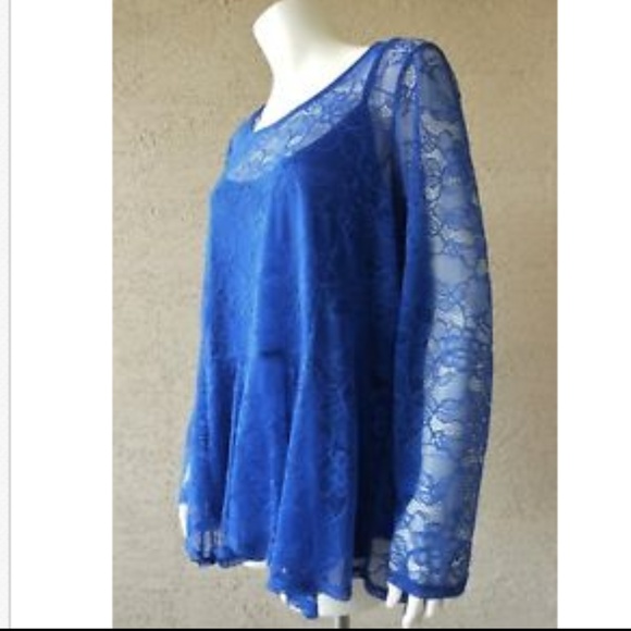 MICHEL STUDIO Sheer Lace Top & Camisole - Picture 6 of 7